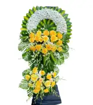 Vòng Hoa Đám Tang Mix Hồng Vàng - Mã: I-041 - Giá: 1.300.000đ