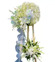 Vòng Hoa Đám Tang Sang Trọng Mix Môn - Mã: I-088 - Giá: 1.800.000đ