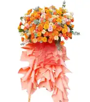 Kệ Hoa Tone Cam Vàng – Năng Lượng Khởi Đầu - Mã: I-123 - Giá: 1.800.000đ