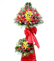 Kệ Hoa Khai Trương Giá Rẻ 2 Tầng