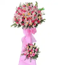 Kệ Hoa Khai Trương Đẹp – Làm Ăn Phát Đạt