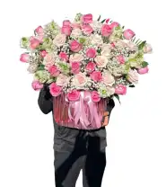 Giỏ Hoa Tone Hồng Khai Trương May Mắn - Mã: I-138 - Giá: 700.000đ