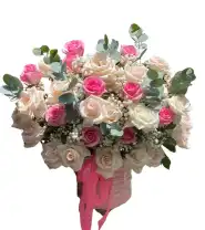 Giỏ Hoa Dễ Thương Chúc Mừng