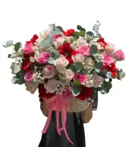 Lẵng Hoa Mừng Dễ Thương - Mã: I-154 - Giá: 500.000đ