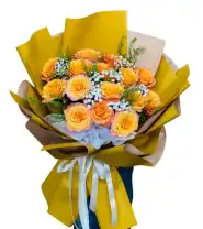 Bó Hoa Tone Màu CAM Gửi Tặng - Mã: I-213 - Giá: 450.000đ