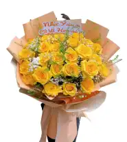 Bó Hoa Xinh Tone Vàng Gửi Lời Cảm Ơn - Mã: I-203 - Giá: 500.000đ