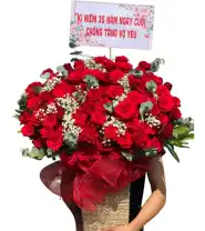 Giỏ Hoa Chúc Mừng Vạn Sự Han Thông