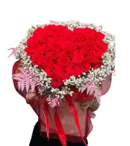 Giỏ Hoa Trái Tim Mừng Kỉ Niệm
