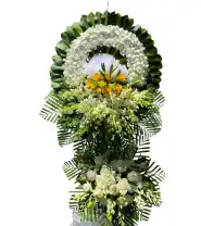 Vòng Hoa Viếng 2 Tầng Truyền Thống - Mã: I-179 - Giá: 1.400.000đ